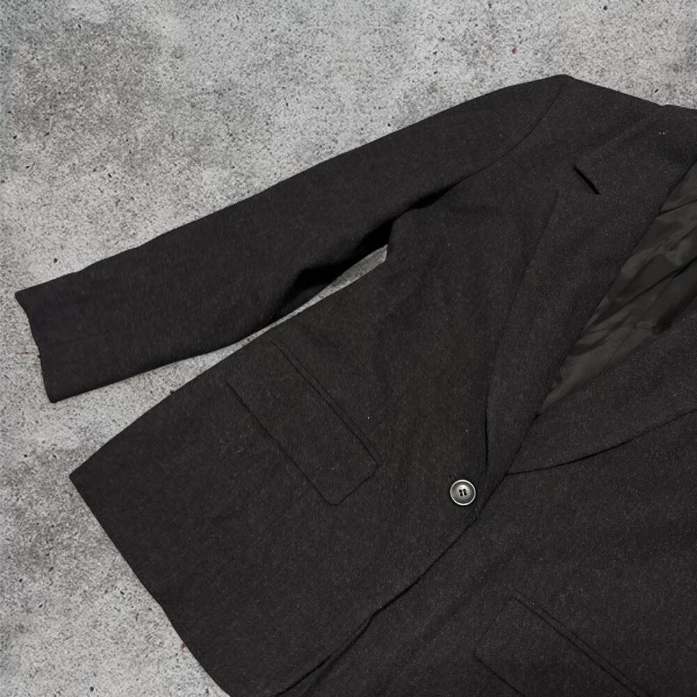 Vintage Pendleton Petite Women's Black Jacket Blazer Size 10 100% Wool Button - Picture 2 of 5